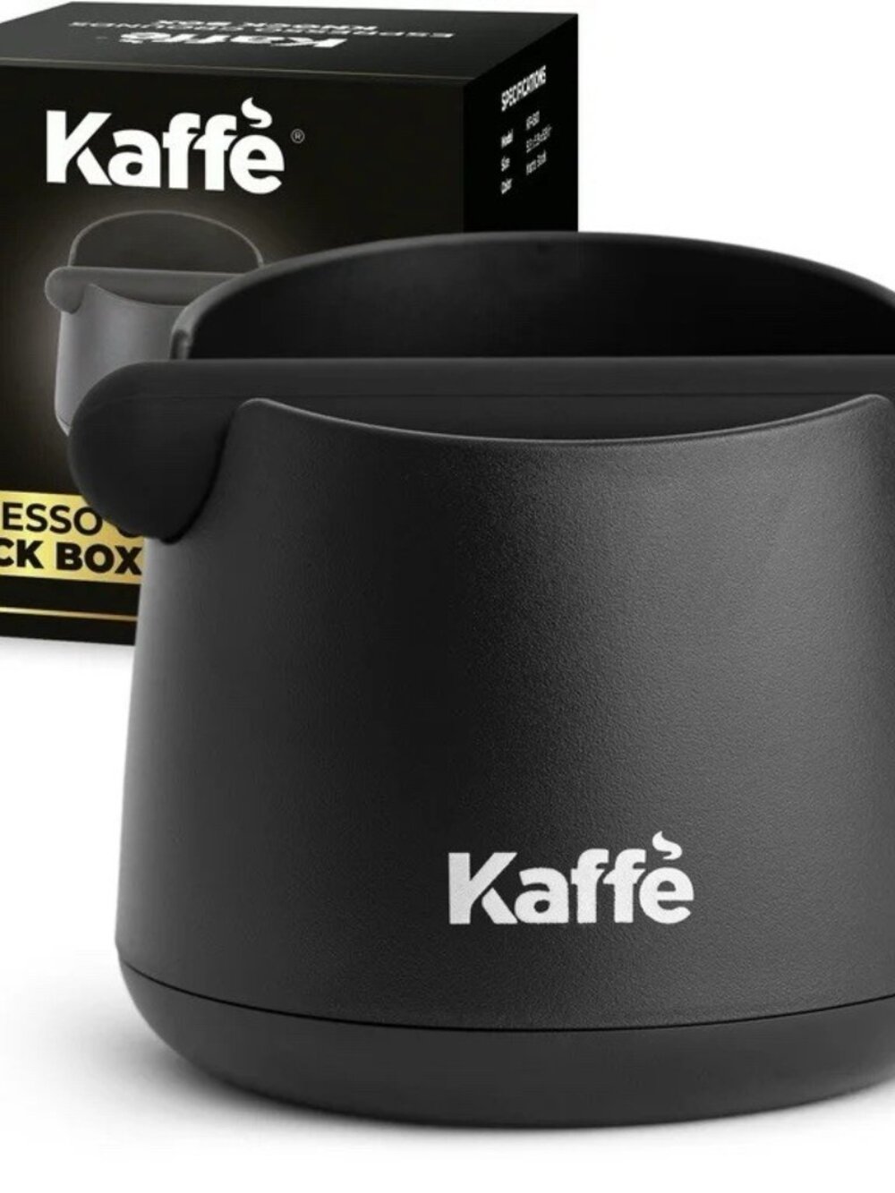 Kaffe Coffee Grounds Disposable Container Knock Box Black